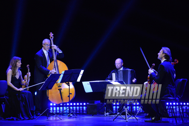 Tango evening of French musicians held at Heydar Aliyev Center. Azerbaijan, Baku, 5 May 2016 